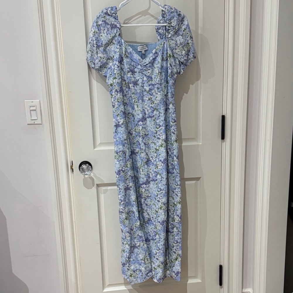 & Other Stories Light Blue Floral Maxi Dress - Picture 4 of 4